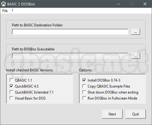 QBasic,QuickBasic,Compiler,Interpreter,DOSBox